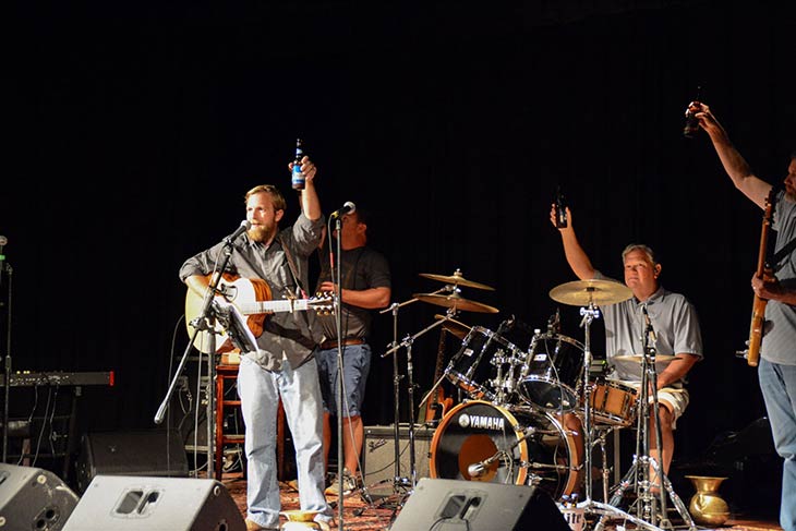 Photo of band playing at Hope For The Warriors 2021