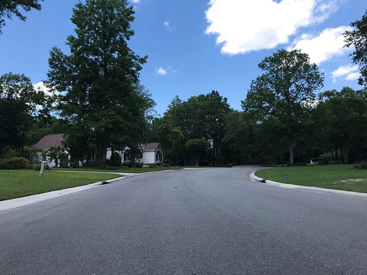 Photo of residential street in Maple Creek