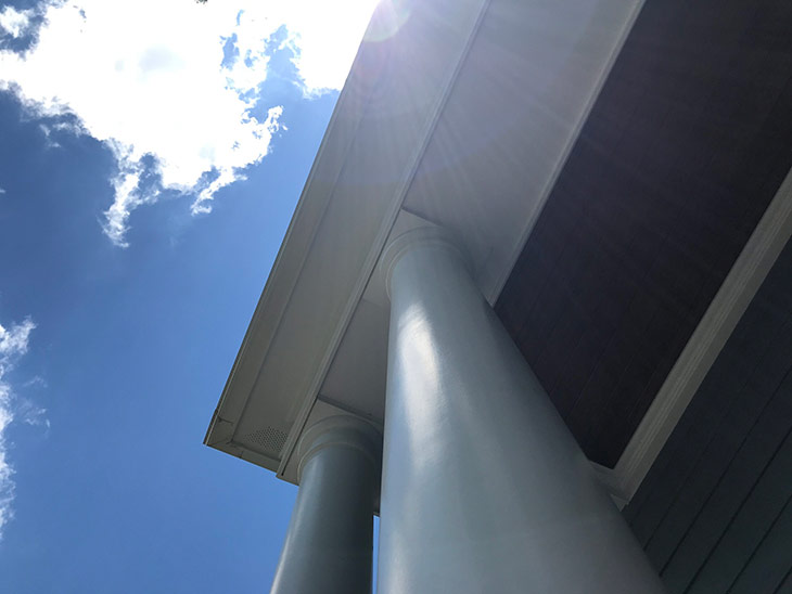 Photo of building columns at Maple Creek