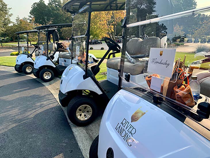 Photo of golf carts